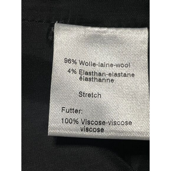 Akris Punto Black Wool Blazer Jacket US 10 Patent Trim Made Switzerland - Picture 7 of 11